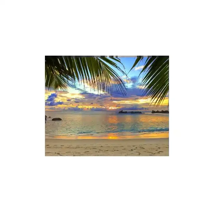 Fotomural Praia FPL005, 300cm. x 240cm., Vinilo Autoadhesivo Mate, Todo Color, Invertir, 34.69x0x34.69×0 cm.