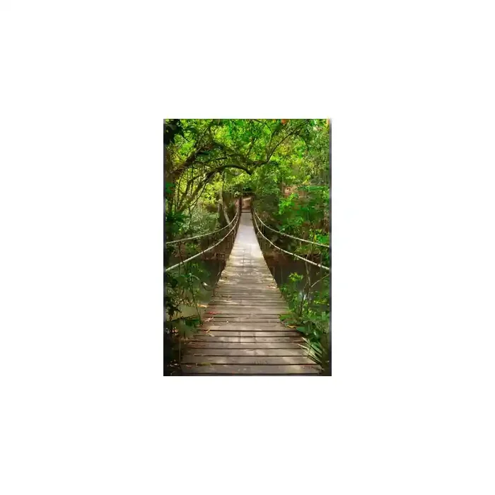 Fotomural Puente en la Selva FPR018, 110cm. x 200cm., Vinilo Autoadhesivo Mate, Todo Color, Original, 0x0x0x0 cm.