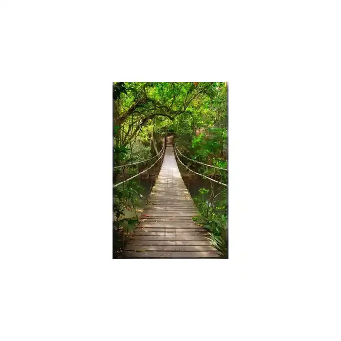 Fotomural Puente en la Selva FPR018, 145cm. x 238cm., Vinilo Autoadhesivo Mate, Todo Color, Original, 0x0x0x0 cm.