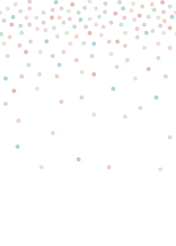 fotomural puntos de confeti rosa, verde y azul de ESTAhome – 158931