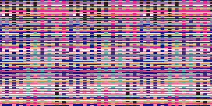 fotomural rayas gráficas turquesa, negro, morado, rosa y blanco de Origin Wallcoverings – 357273