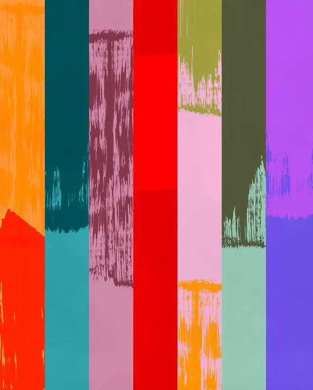 fotomural rayas verticales multicolor de Komar – 612886