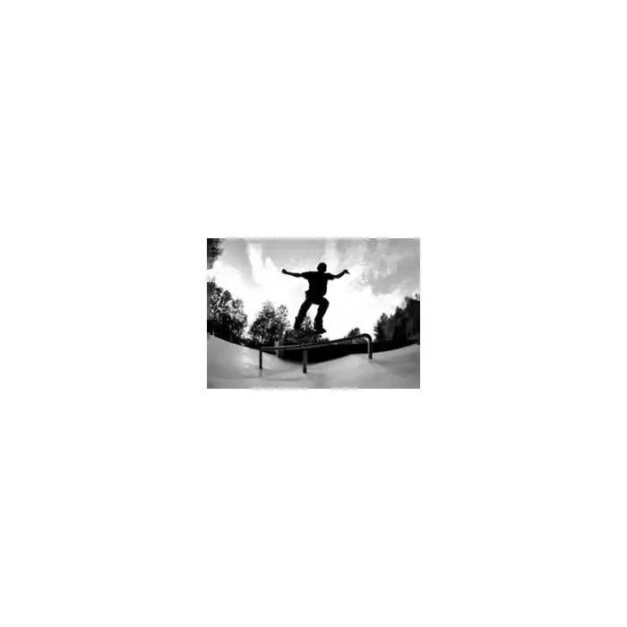 Fotomural Skate FDE006, 195cm. x 136.2cm., Vinilo Autoadhesivo Mate, Blanco y Negro, Original, 0x0x0x0 cm.