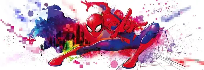 fotomural spider-man rojo, azul y blanco de Sanders & Sanders – 612280