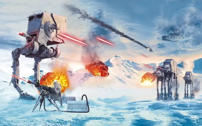 fotomural Star Wars Hoth azul de Disney – 612789