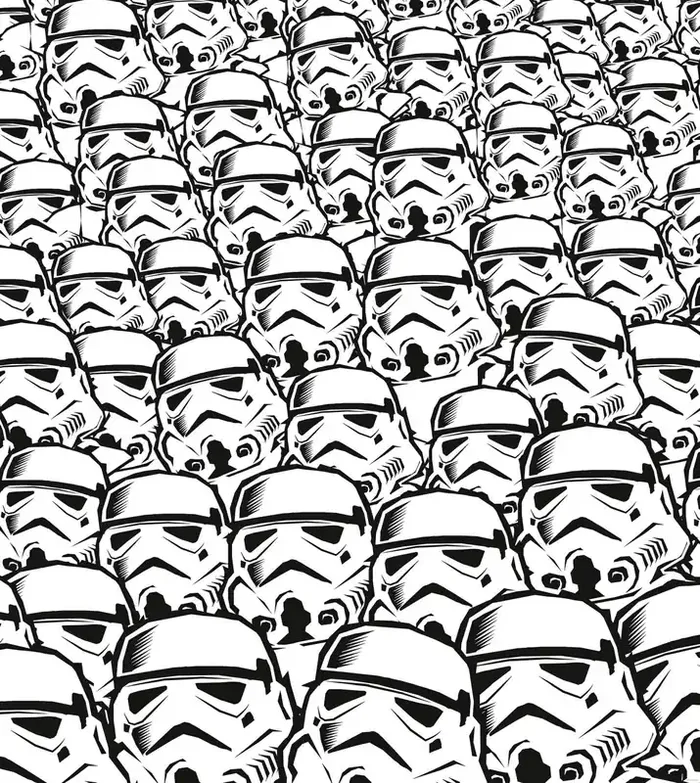 fotomural Star Wars Stormtrooper blanco y negro de Disney – 612094