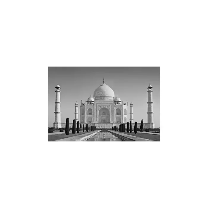 Fotomural Taj Mahal FLF002, 100cm. x 150cm., Vinilo Autoadhesivo Mate, Blanco y Negro, Original, 0x0x0x0 cm.