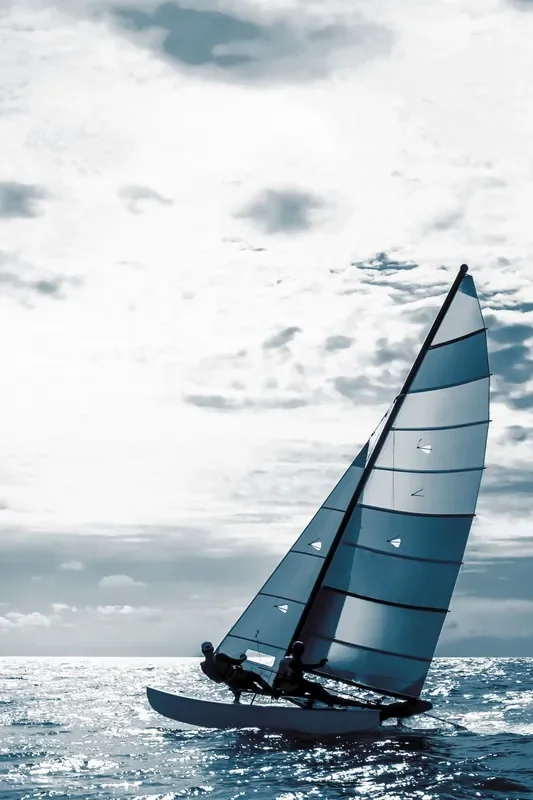 fotomural velero azul de ESTAhome – 159326