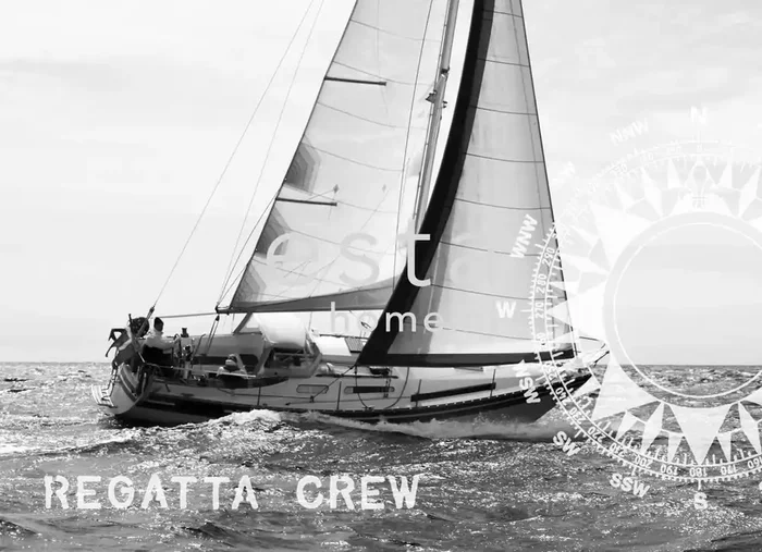 fotomural velero negro y blanco de ESTAhome – 156433