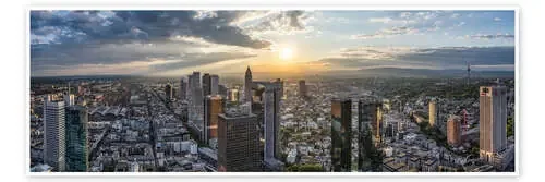 Frankfurt‘s banking district at sunset de Jan Christopher Becke
