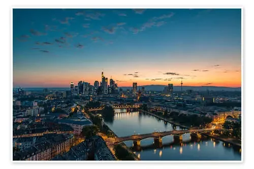 Frankfurt Skyline at sunset de Robin Oelschlegel