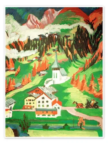 Frauenkirch en otoño de Ernst Ludwig Kirchner akg-images