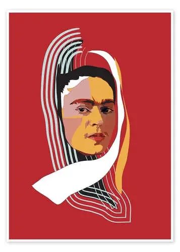 Frida Kahlo abstracta de Anna McKay