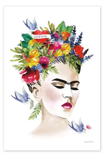 Frida Love Club de Mercedes López Charro Wild Apple Graphics