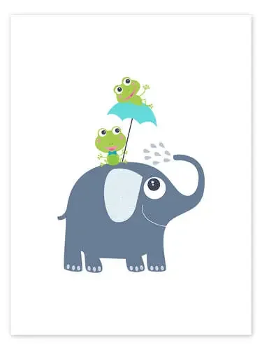 Frogs and elephant de Jaysanstudio