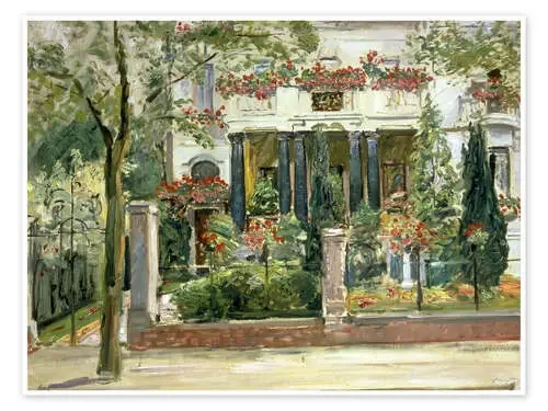 Front garden of the Steinbart villa in Berlin, 1911 de Max Slevogt ARTOTHEK