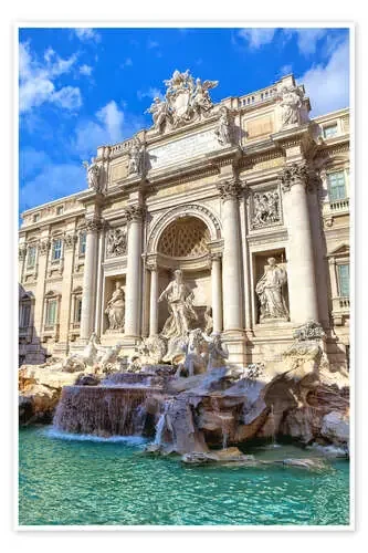Fuente de Trevi y cielo azul Editors Choice