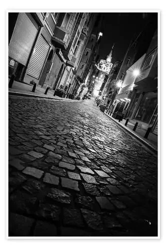 Galata Tower at night, Istanbul de gn fotografie