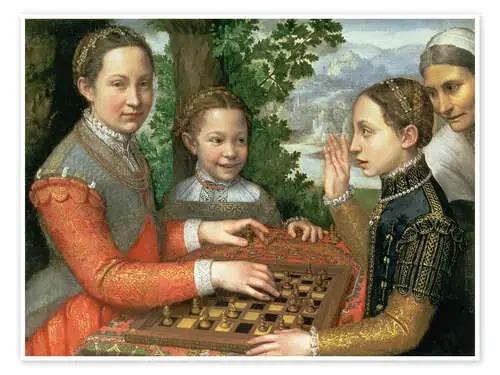 Game of Chess de Sofonisba Anguissola Bridgeman Images