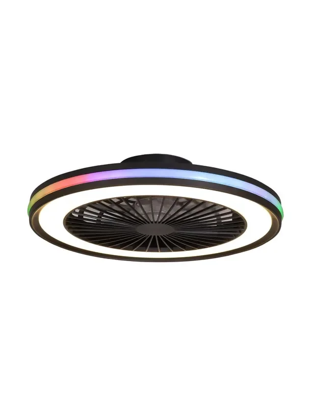 Gamer Ventilador Negro RGB 60W
