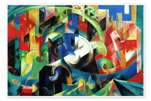 Ganado (foto con ganado I) de Franz Marc Master Collection