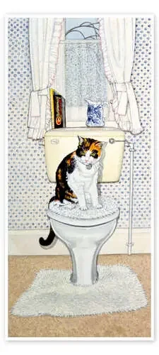 Gato en el baño de Ditz Bridgeman Images