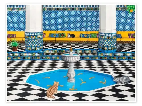 Gatos frescos en Marrakech de Larry Smart Bridgeman Images
