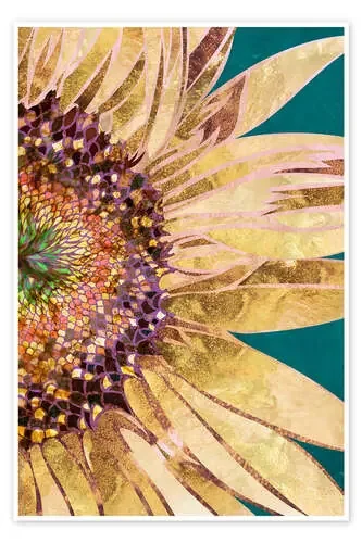 Girasol dorado, detalle de Sarah Manovski