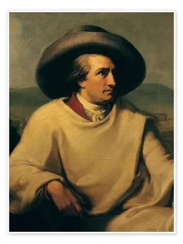 Goethe in the Campagna (detail) de Johann Heinrich Wilhelm Tischbein Bridgeman Images