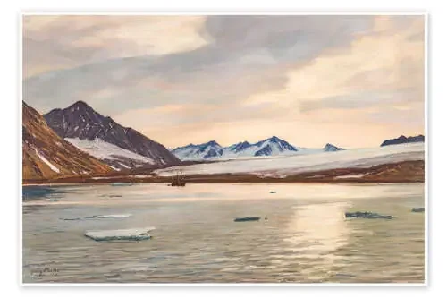 Golden Midnight in Spitsbergen – Georg Macco ARTOTHEK