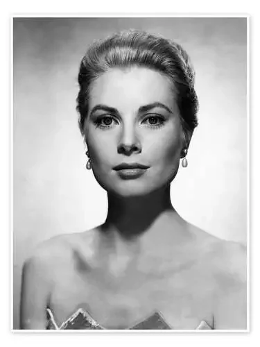 Grace Kelly with Earrings Everett Collection