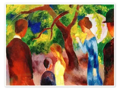 Gran paseo personas en el jardín de August Macke akg-images