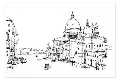 Grand Canal with the Santa Maria della Salute Editors Choice