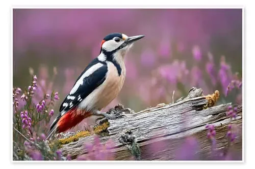 Great spotted woodpecker in the heath de Christian Müringer