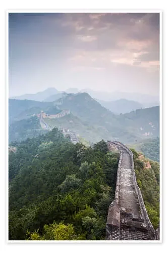 Great Wall of China in fog de Matteo Colombo
