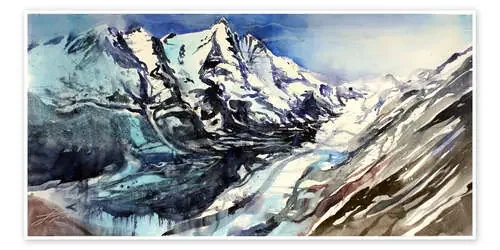 Grossglockner with Pasterze de Johann Pickl
