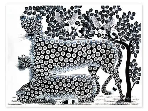 Guepardos en blanco y negro de Rafiki Tanzania Art & Licensing
