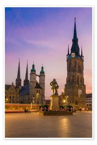 Halle at dusk de Martin Wasilewski
