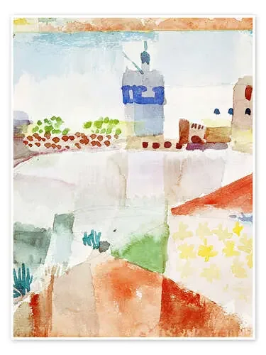 Hammamet with the mosque, 1914 de Paul Klee ARTOTHEK