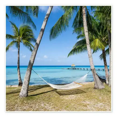 Hammock on the beach de Jan Christopher Becke