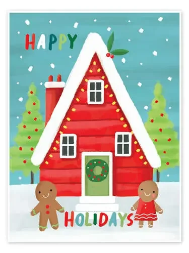 Happy Holidays – Gingerbread House de Charlotte Pepper Advocate Art