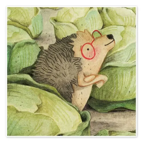 Hedgehog in the Cabbage Field de Alex Peter