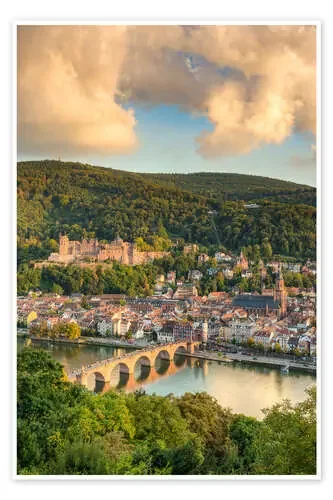 Heidelberg in the evening sun de Michael Valjak