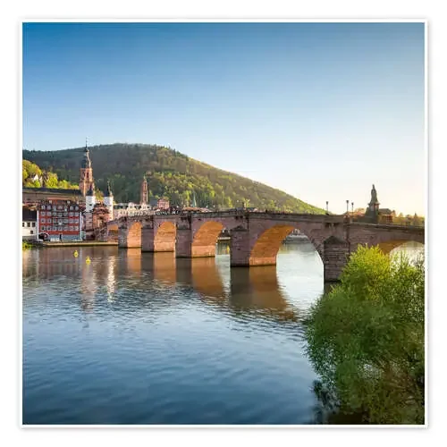 Heidelberg Old Bridge in spring, Baden-Wurttemberg, Germany de Jan Christopher Becke