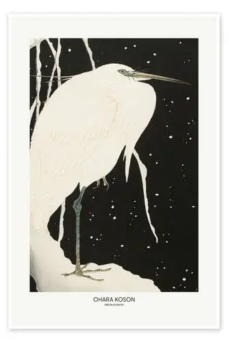 Heron In Snow de Ohara Koson 1x