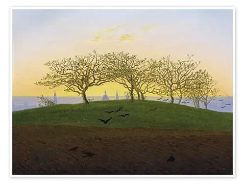 Hill with plowed field de Caspar David Friedrich akg-images