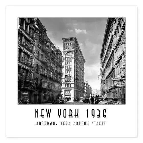 Historical New York, Broadway and Broome Street de Christian Müringer