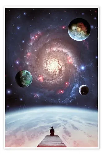 Hombre solo en la galaxia de Gen Z
