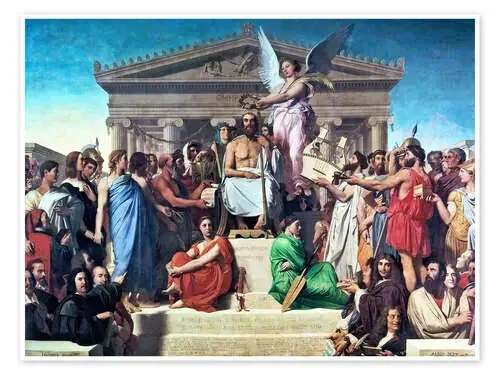 Homero de apoteosis de Jean-Auguste-Dominique Ingres akg-images