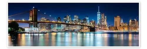 Horizonte de Nueva York en la noche II de Sascha Kilmer